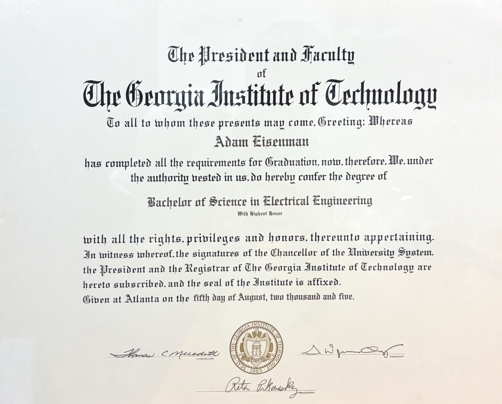 Diploma Georgia Tech